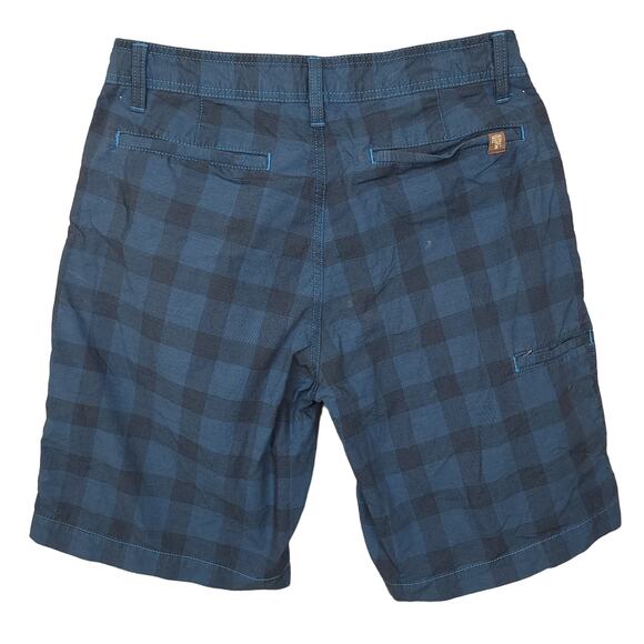 The North Face Men's Chino Shorts Sz 32 Green Plaid Casual Flat Front Golf - Picture 6 of 13